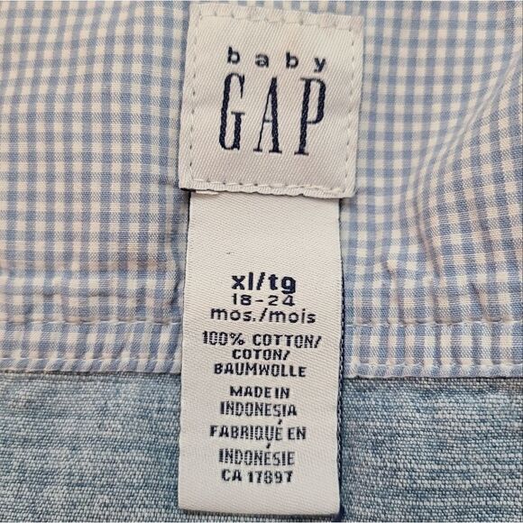 Baby Gap Denim Jacket 18-24M Heart Back Detail - Picture 5 of 5